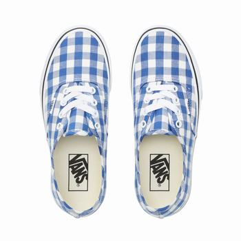 Damske Tenisky Vans Gingham Authentic Modre/Biele VA97GWYHP